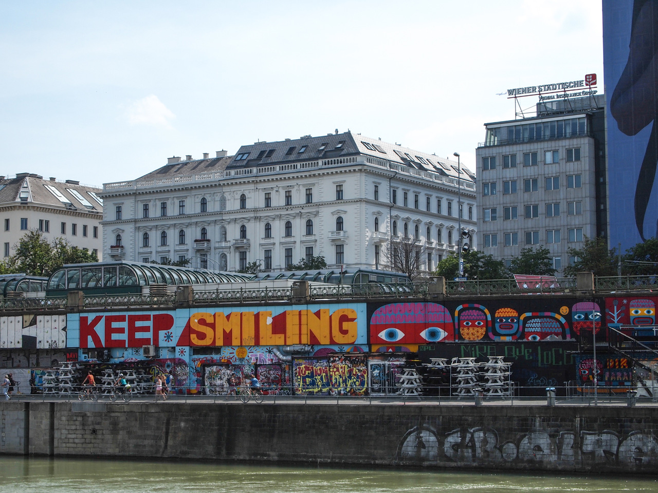 kolorowy Wiedeń od strony Donaukanal